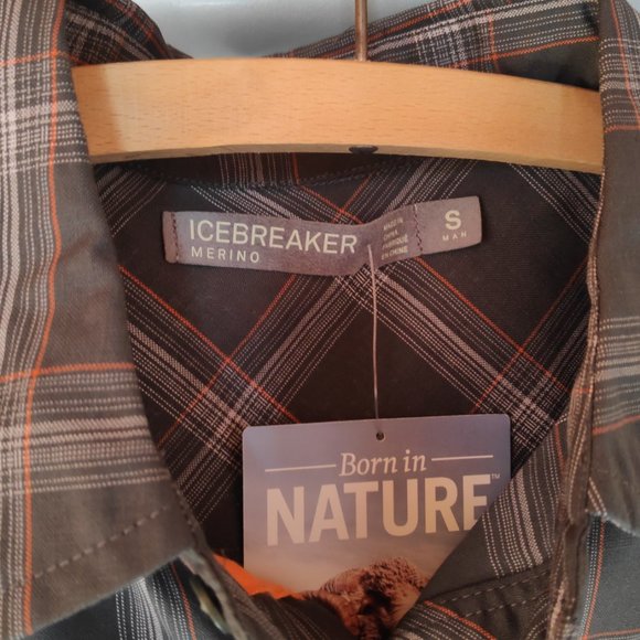 Icebreaker Merino short sleeve button up shirt small - Picture 3 of 5